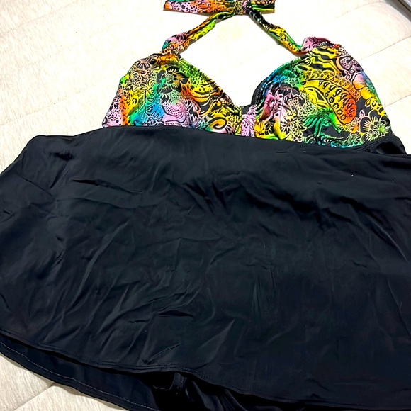 Swim suit with retro print - Picture 5 of 7